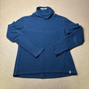 Stio Women's Small Blue Long Sleeve Cowl Neck Fleece Pullover H2